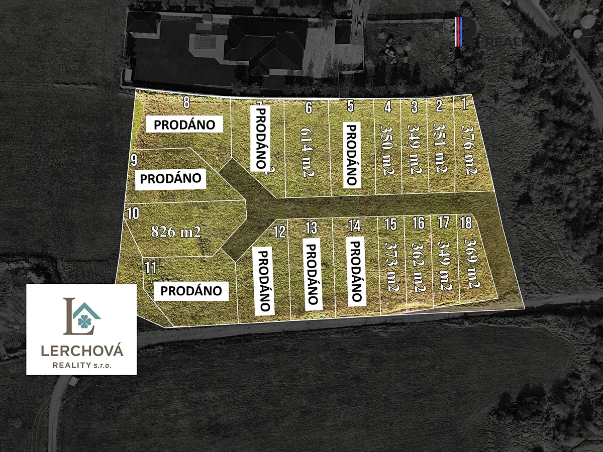 Prodej stavebního pozemku 826 m²